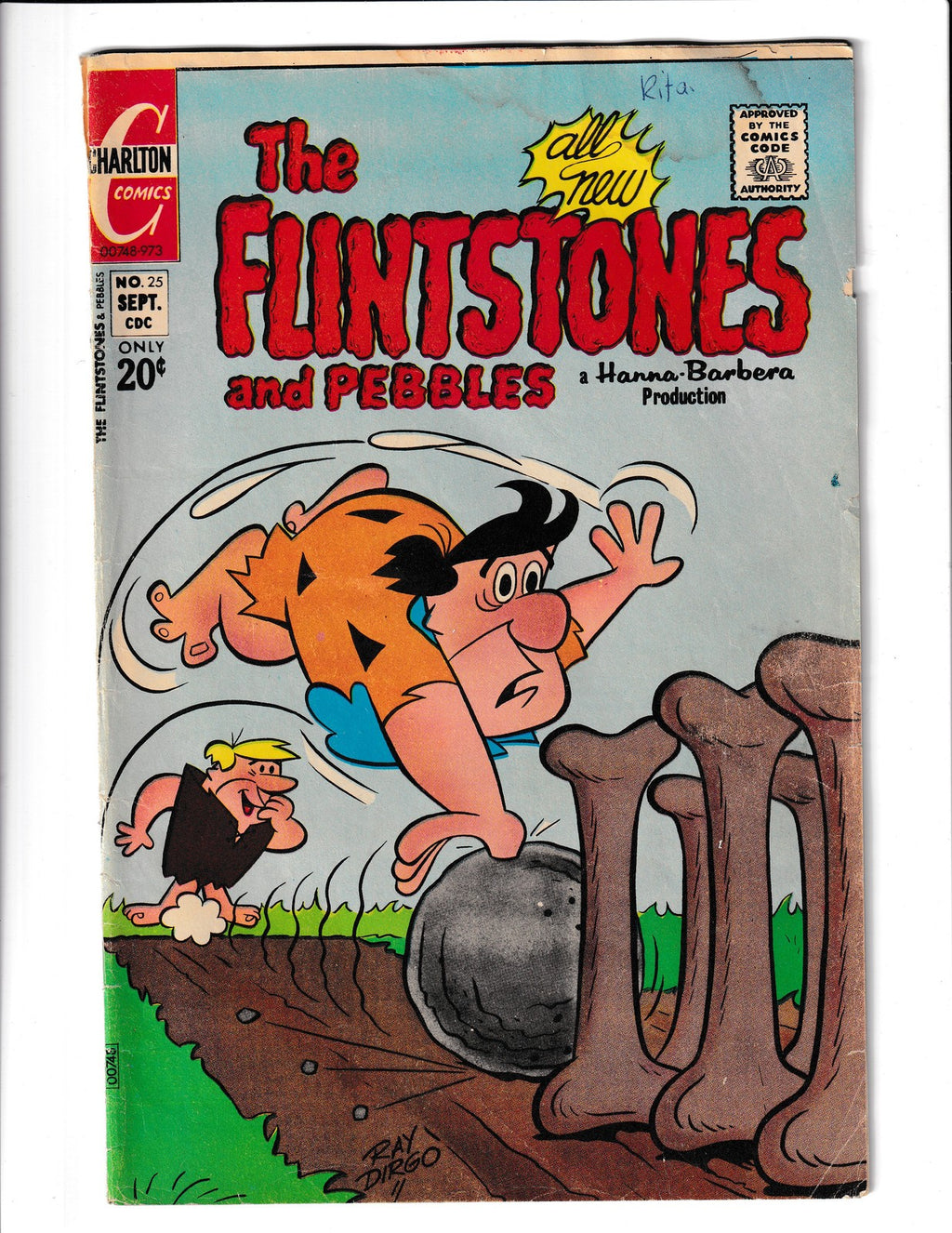 Flintstones #25 (1973) Charlton Comics