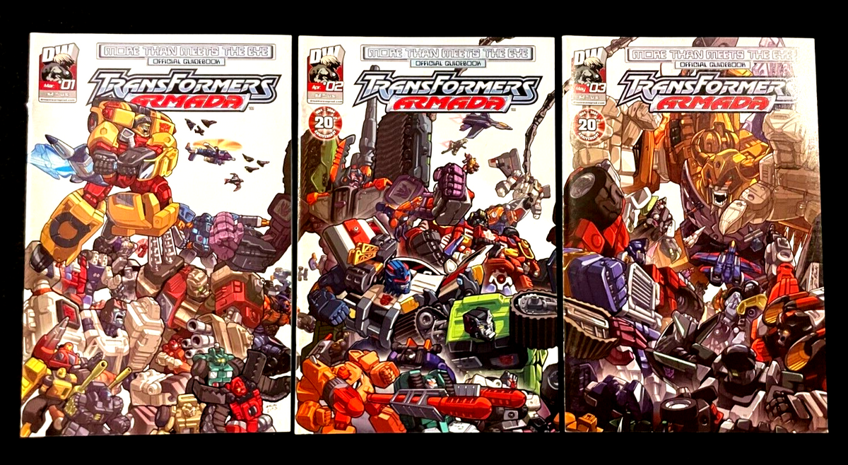 Transformers Armada: More than Meets the Eye - Set of 3 - #1-3 (2004) Dreamwave