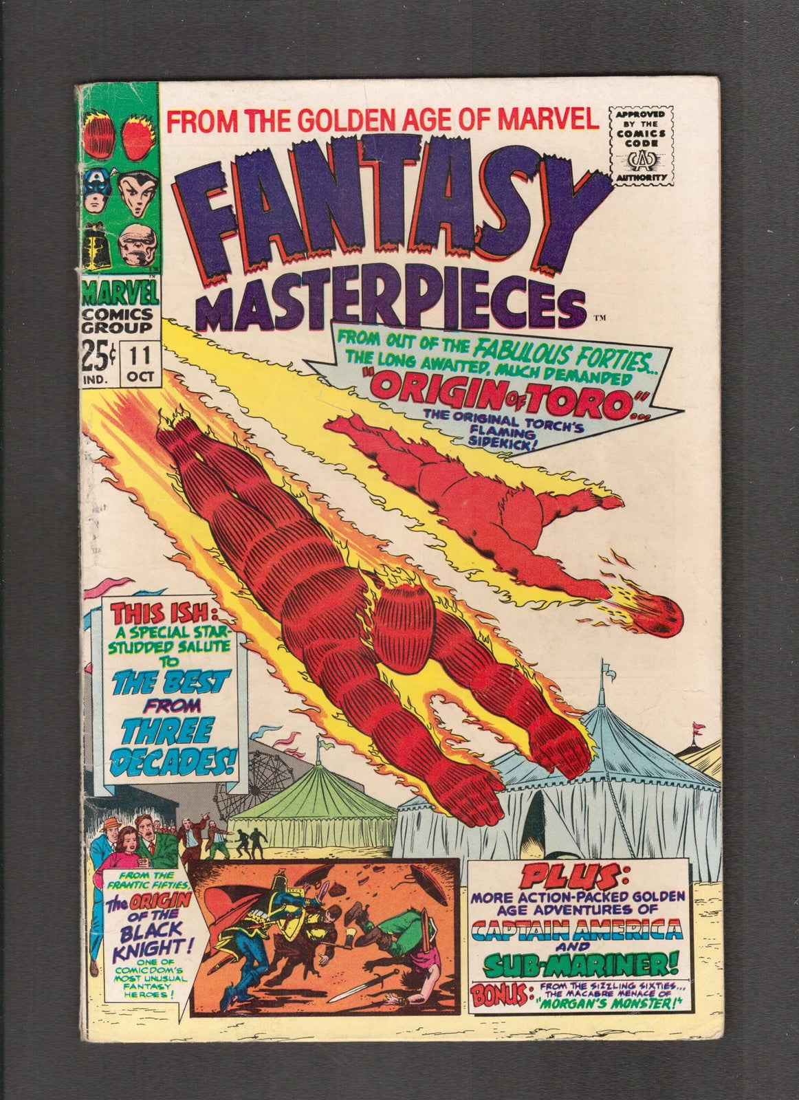 Fantasy Masterpieces #11 (1967) Origin of Toro Marvel Comics