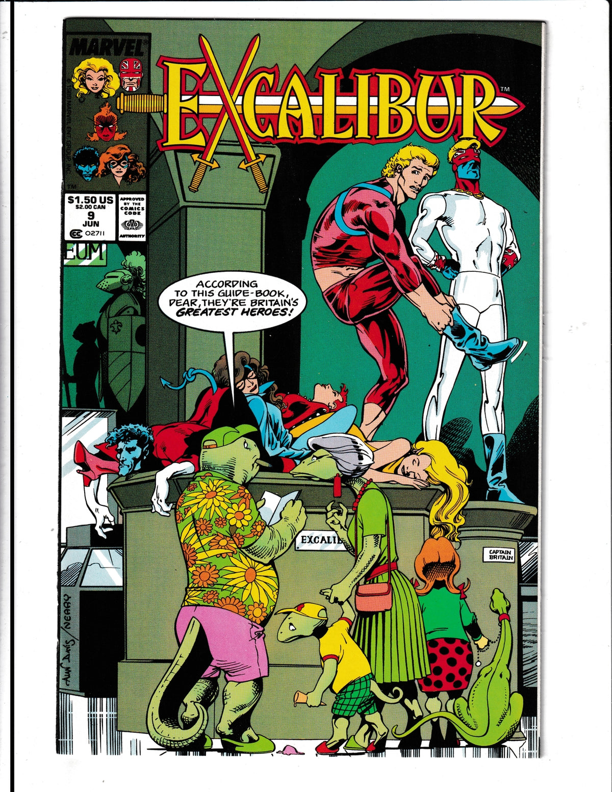 Excalibur #9 (1989) HIGH GRADE Marvel Comics