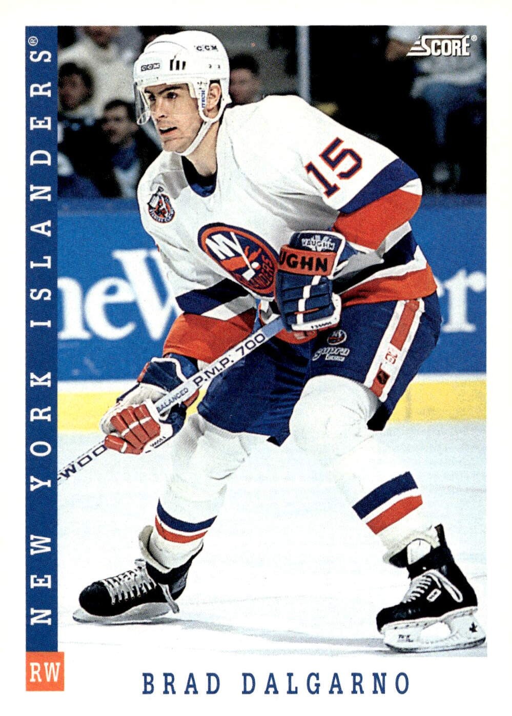 1993-94 Score Canadian #374 Brad Dalgarno Hockey New York Islanders