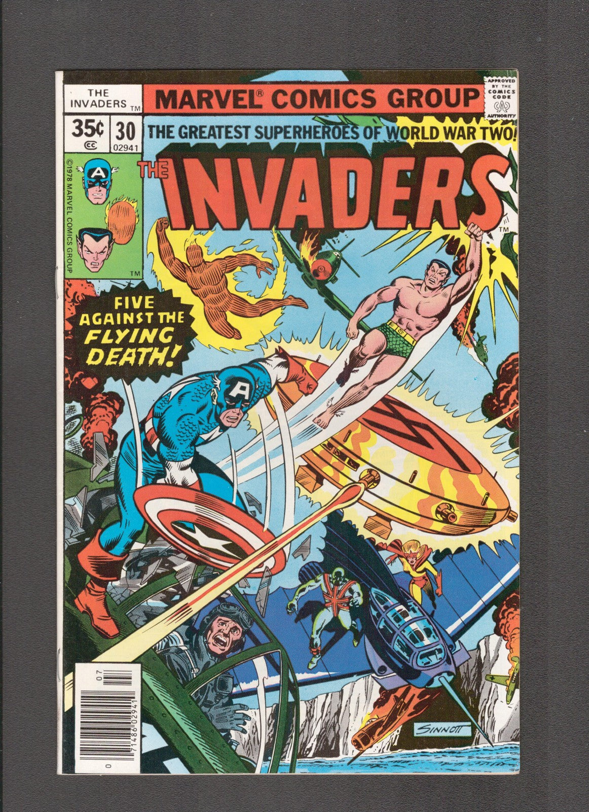 Invaders #30 (1978) Joe Sinnot - Roy Thomas Marvel Comics