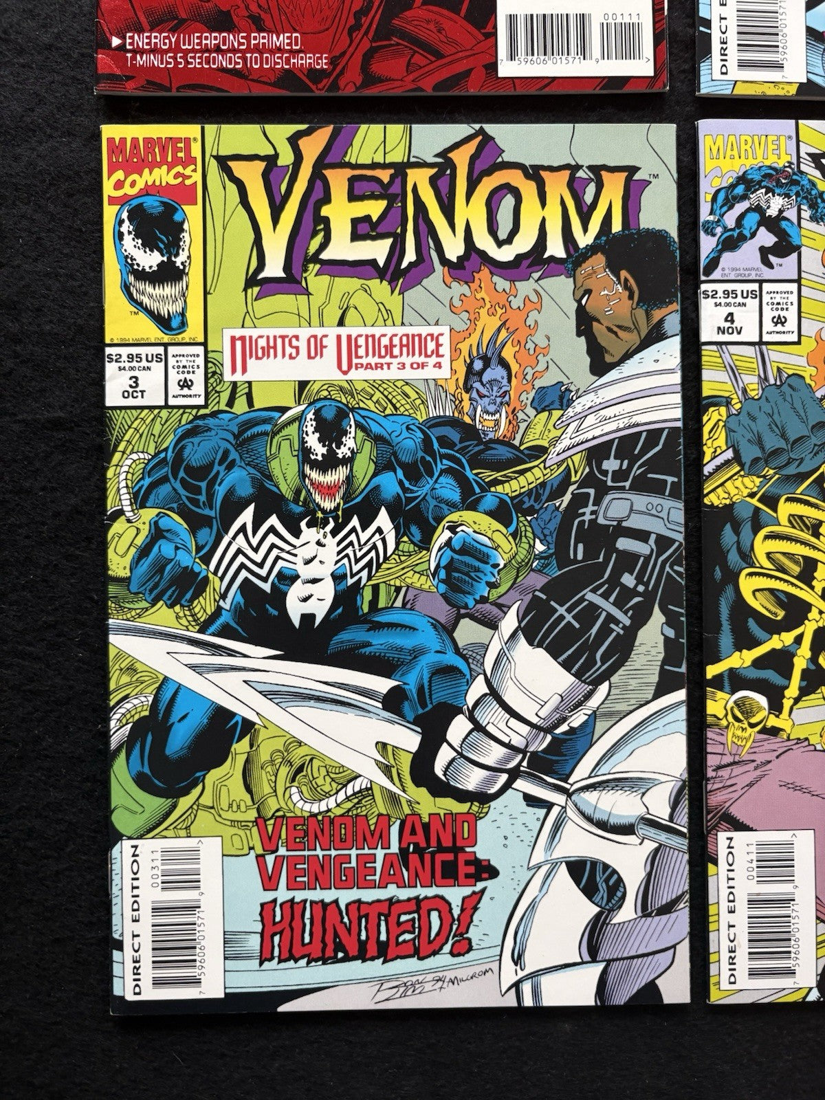 Venom: Nights of Vengeance #1-4 (1994) Complete Mini-Series Set of Marvel Comics