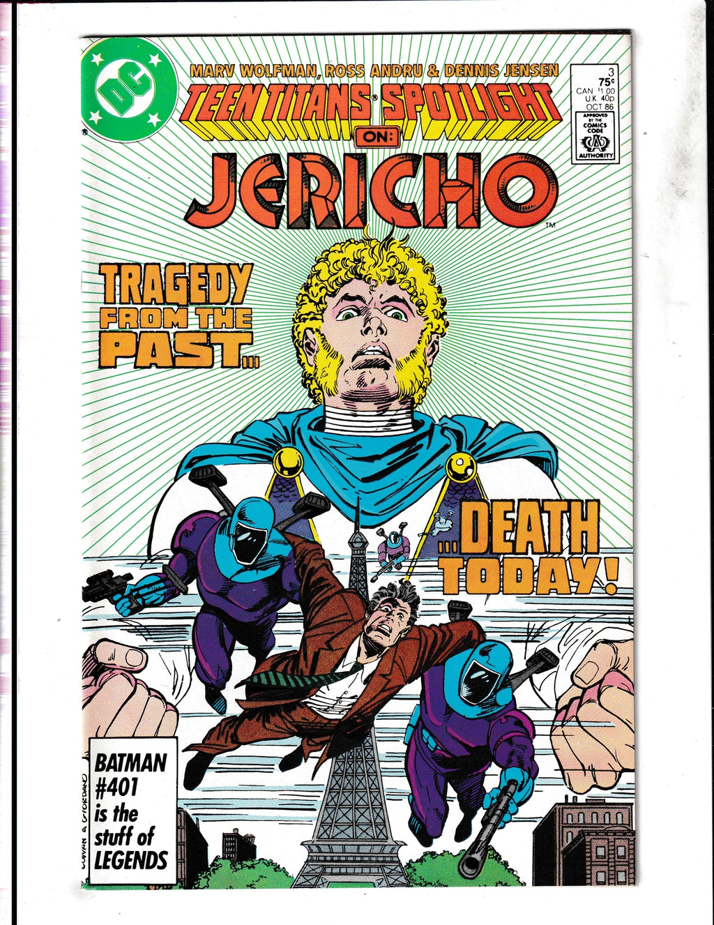 Teen Titans Spotlight #3 (1986) Jericho DC Comics