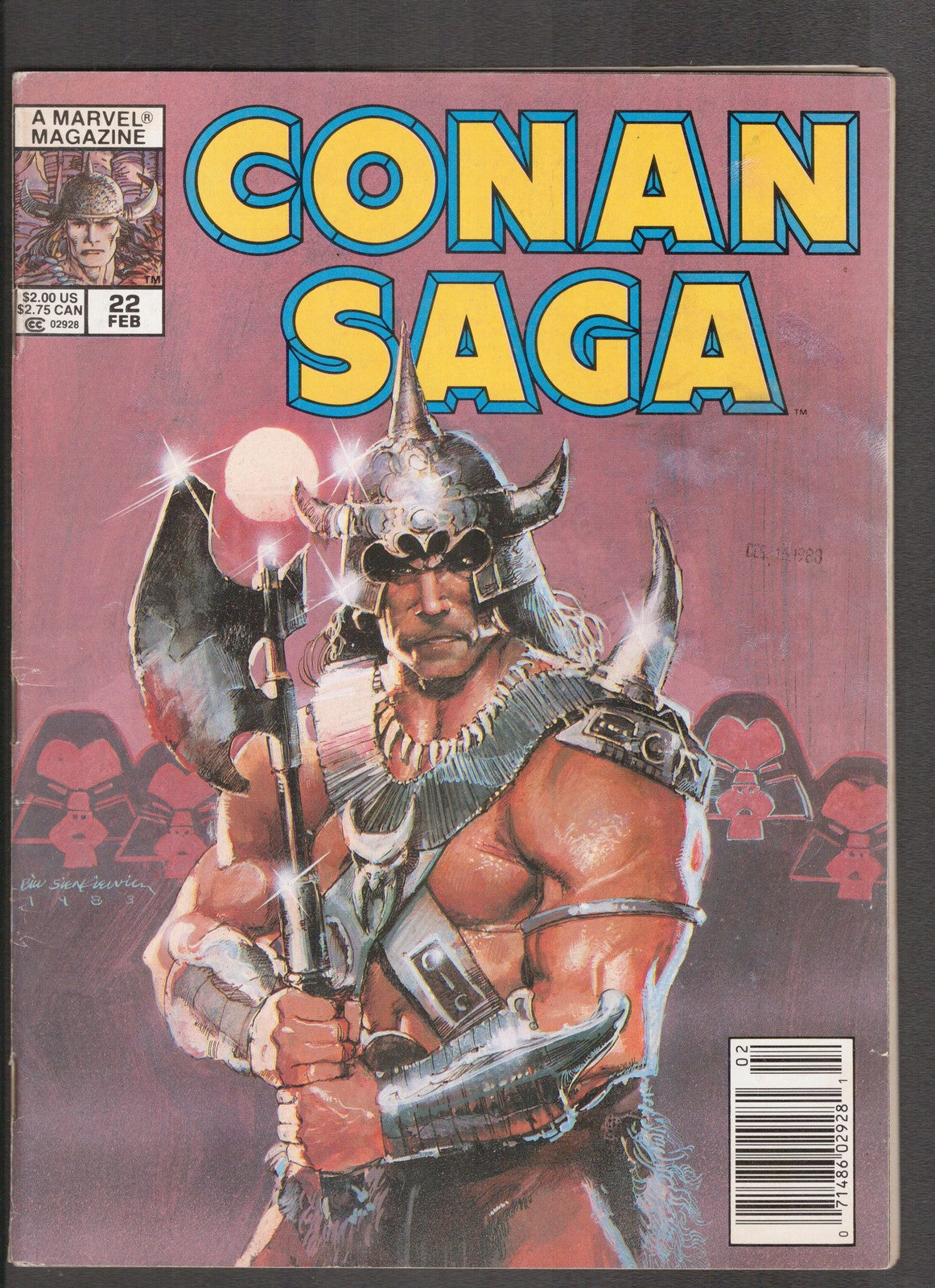 Conan Saga #22 (1989) Bill Sienkiewicz Marvel Comics