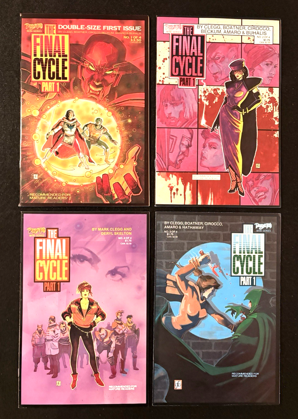 Final Cycle Complete Set #1-4 (1987) Dragon's Teeth Comics