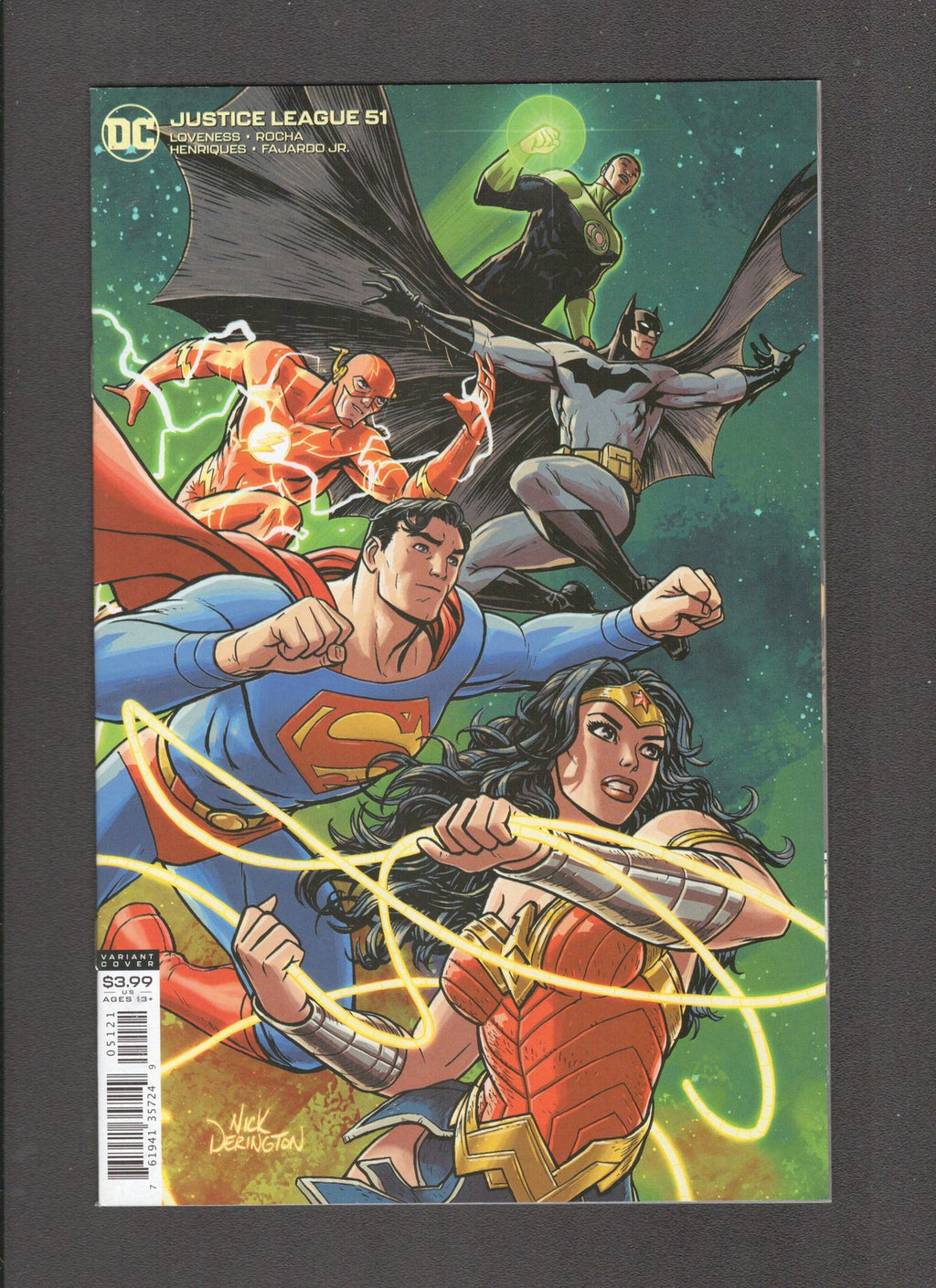 Justice League #51 (2020) Nick Derington Variant DC Comics