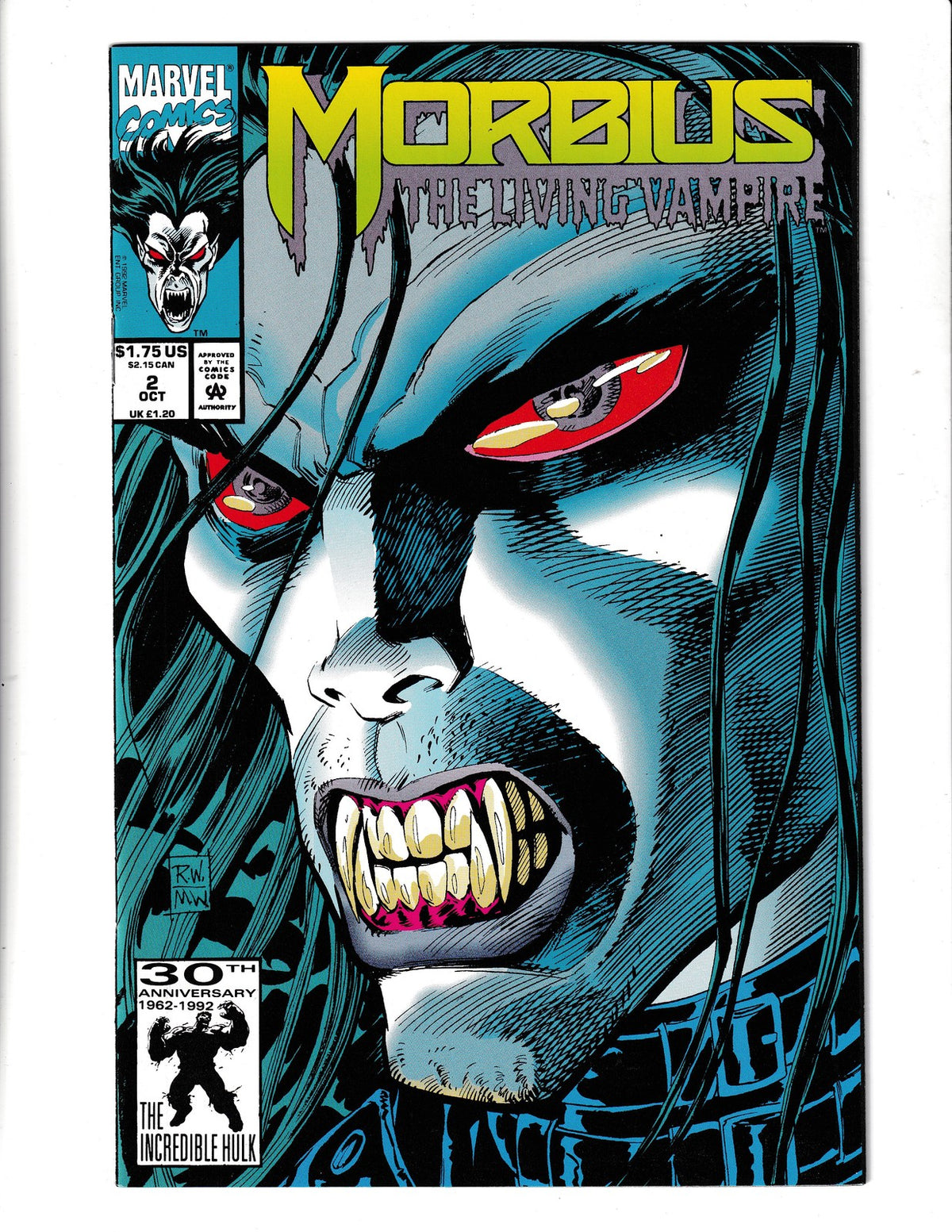 Morbius the Living Vampire #2 (1992) Marvel Comics SKU:3005