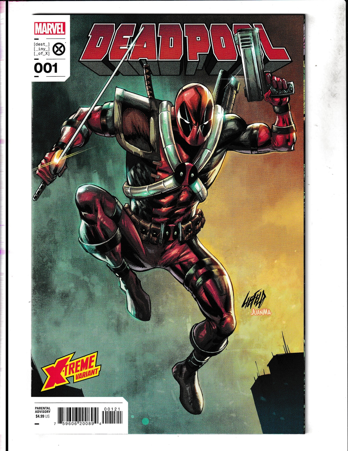 Deadpool #1B (2023) Rob Liefeld X-Treme Marvel Cover? Marvel Comics