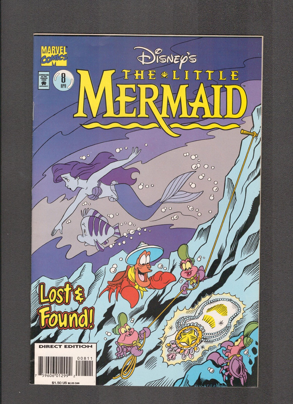 Little Mermaid #8 (1992) Higher Grade Marvel Comics
