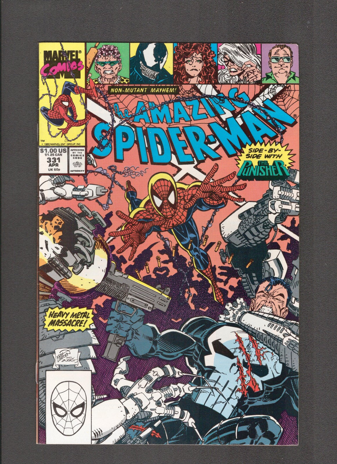Amazing Spider-Man #331 (1990) Punisher Marvel Comics