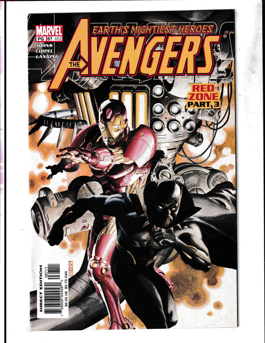 Avengers #67 (2003) Red Zone Pt. 3 Marvel Comics