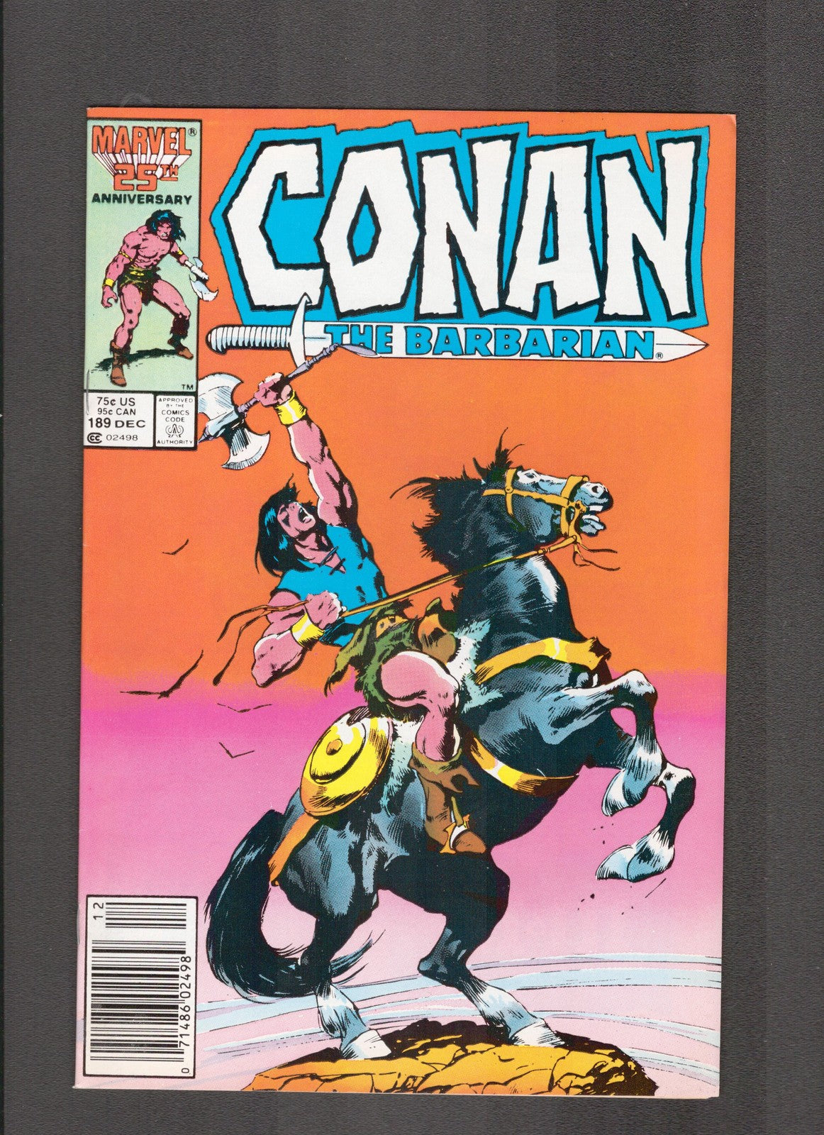 Conan the Barbarian #189 (1986) Copper Age Marvel Comics