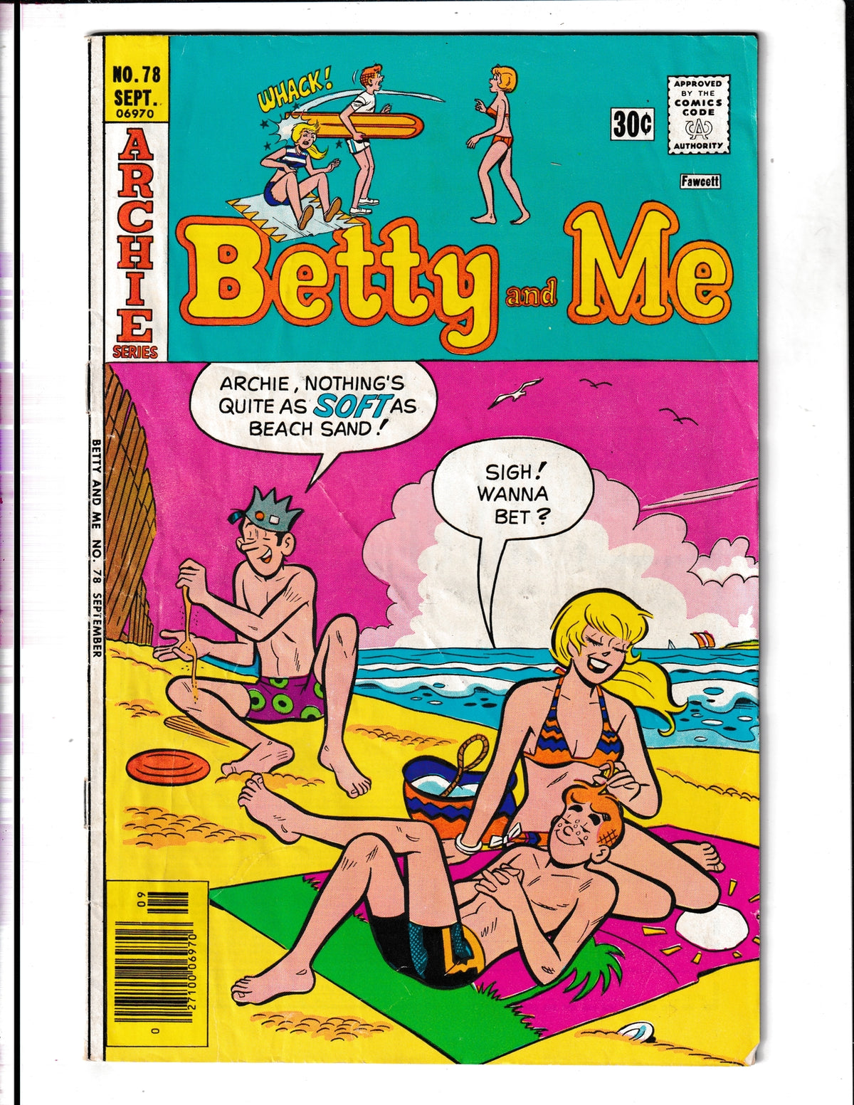 Betty and Me #78 (1976) "Soft" Innuendo cover Archie Comics