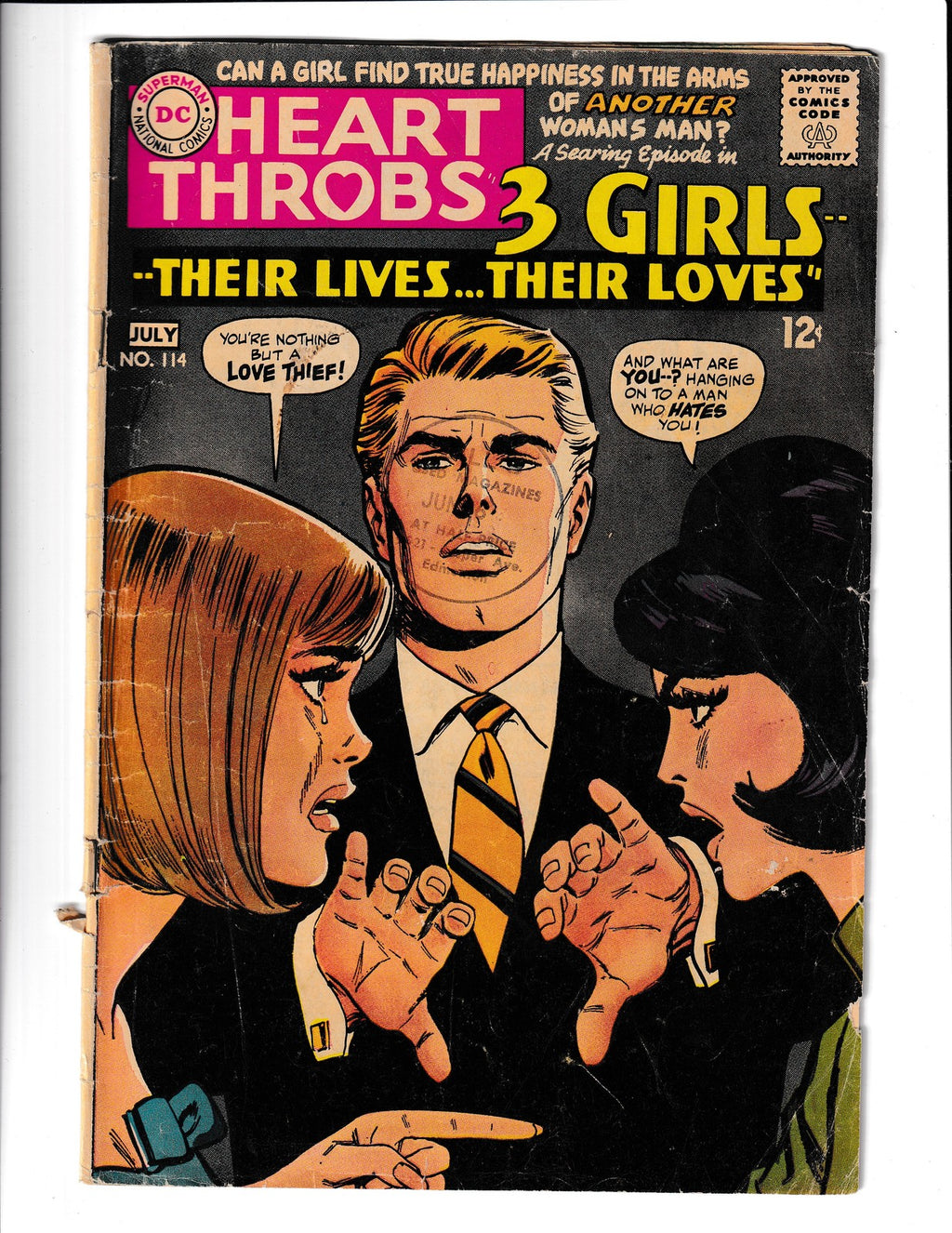 Heart Throbs #114 (1968) DC Comics