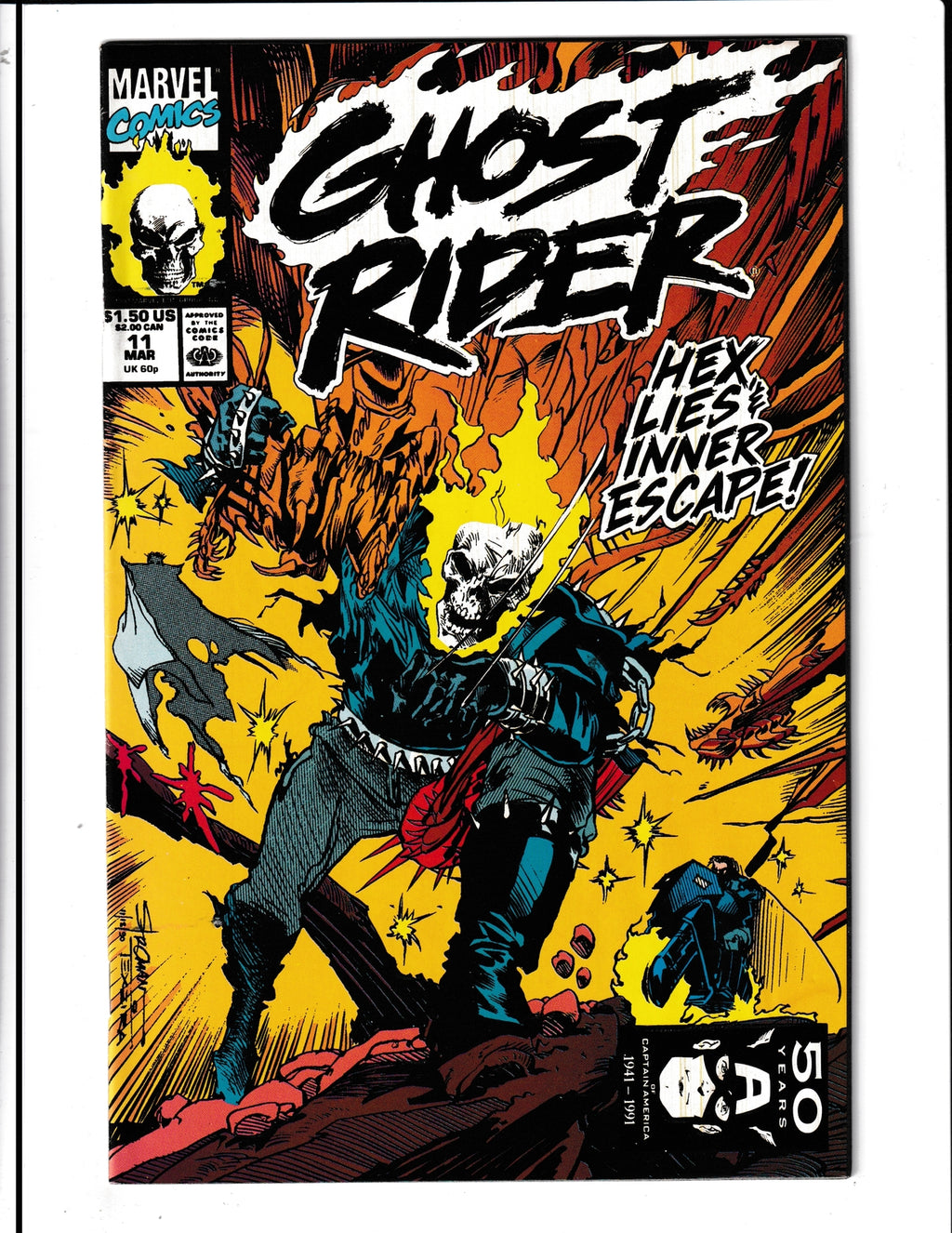 Ghost Rider #11 (1991) Marvel Comics SKU:798