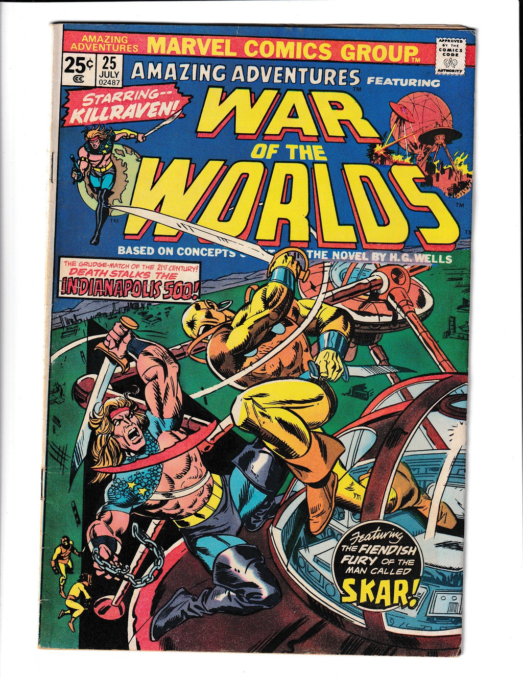 Amazing Adventures #25 (1974) War of the Worlds Marvel Comics