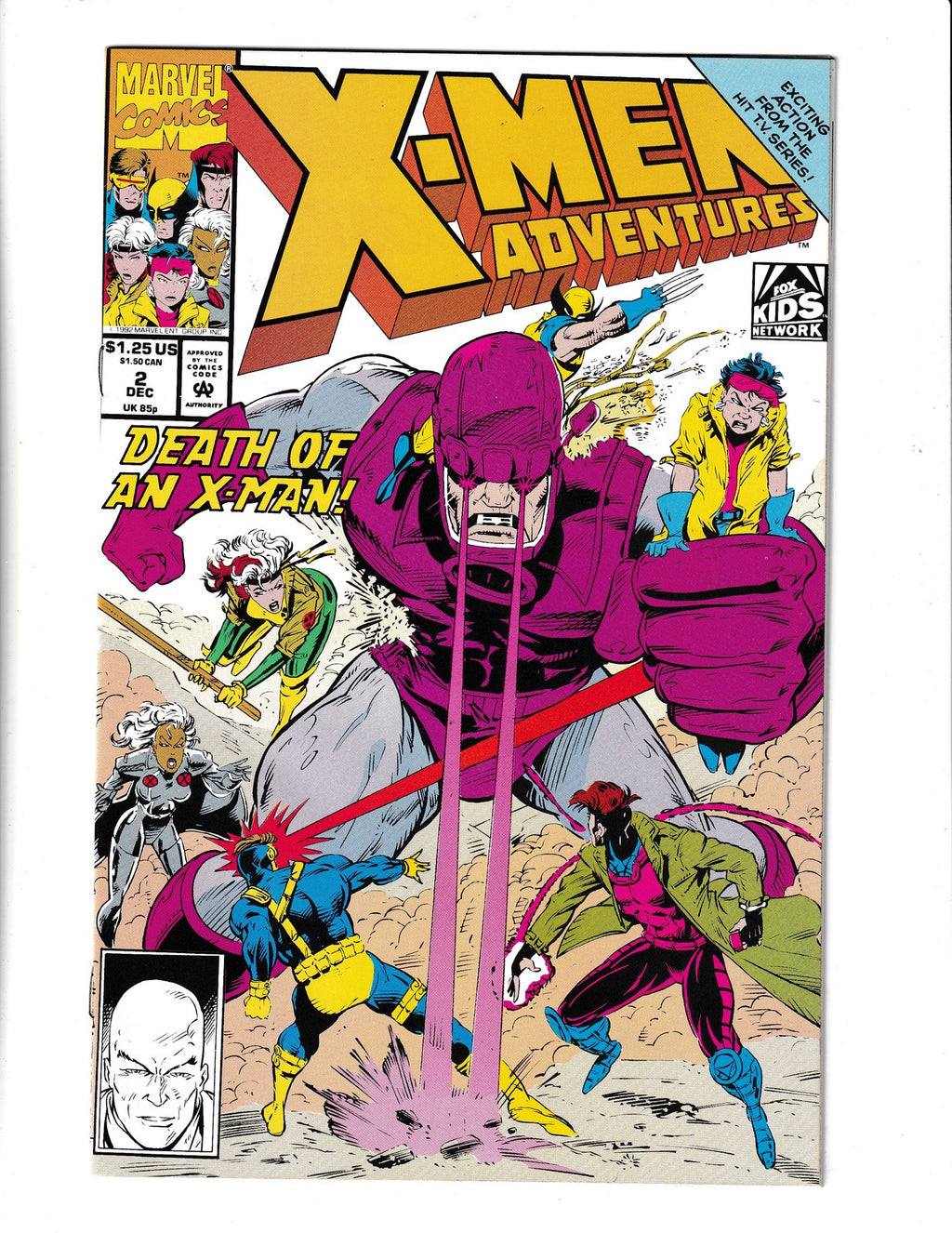 X-Men Adventures #2 (1992) Marvel Comics SKU:2539