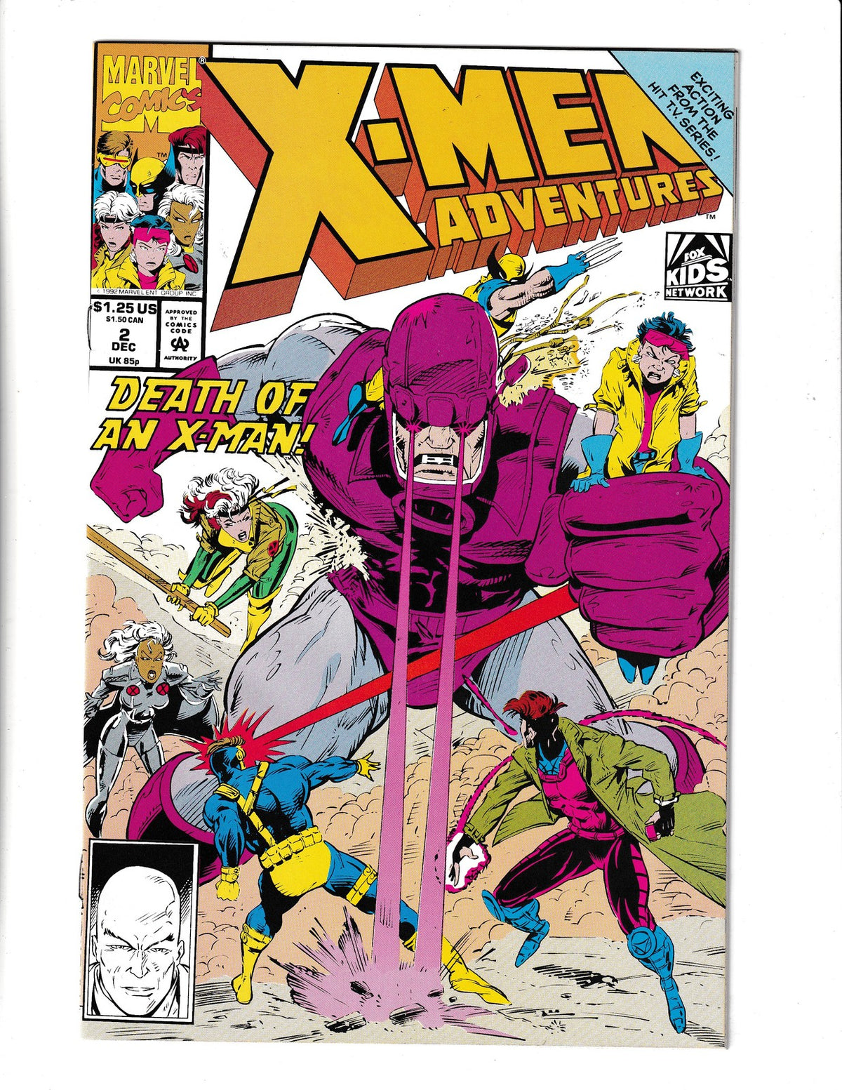 X-Men Adventures #2 (1992) Marvel Comics SKU:2539
