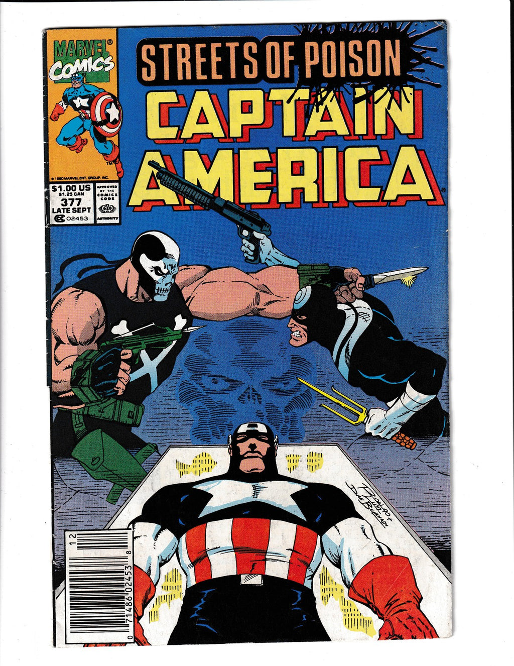 Captain America #377 (1990) Marvel Comics SKU:3487
