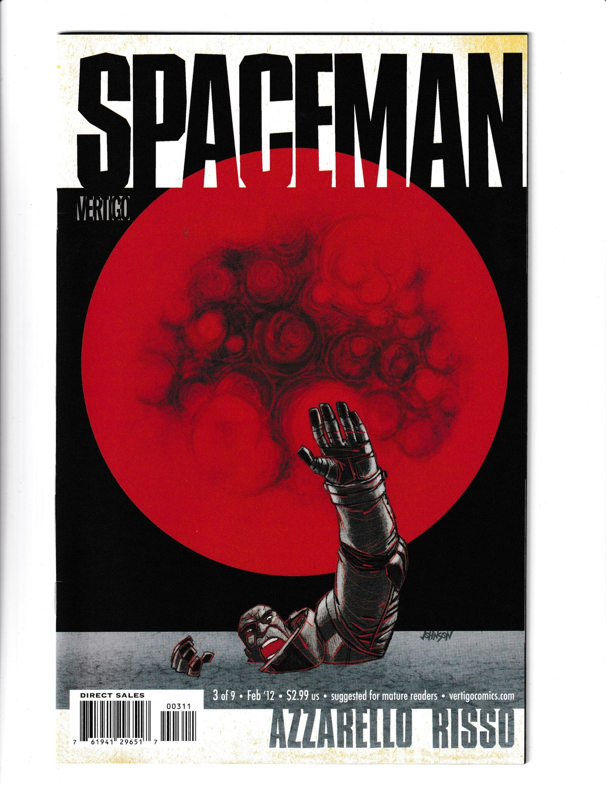 Spaceman #3 (2012) Vertigo Comics