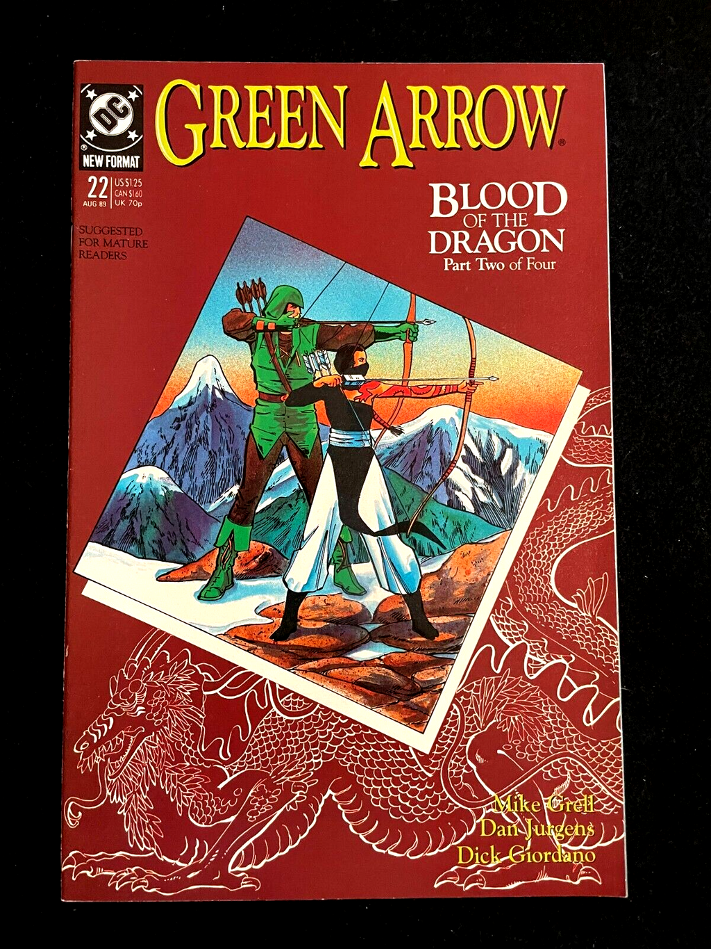 Green Arrow #22 1989 -  HIGH GRADE