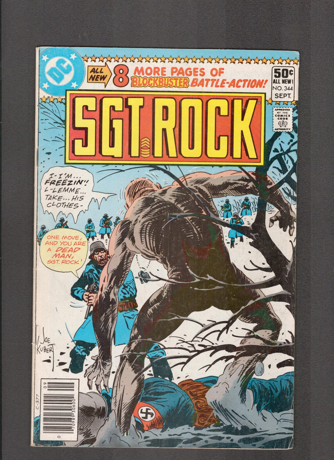 SGT. Rock #344 (1980) Joe Kubert DC Comics