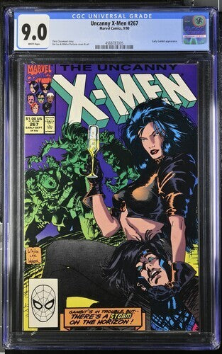Uncanny X-Men #267 CGC 9.0 (1990) Gambit ~ Graded Marvel Comics