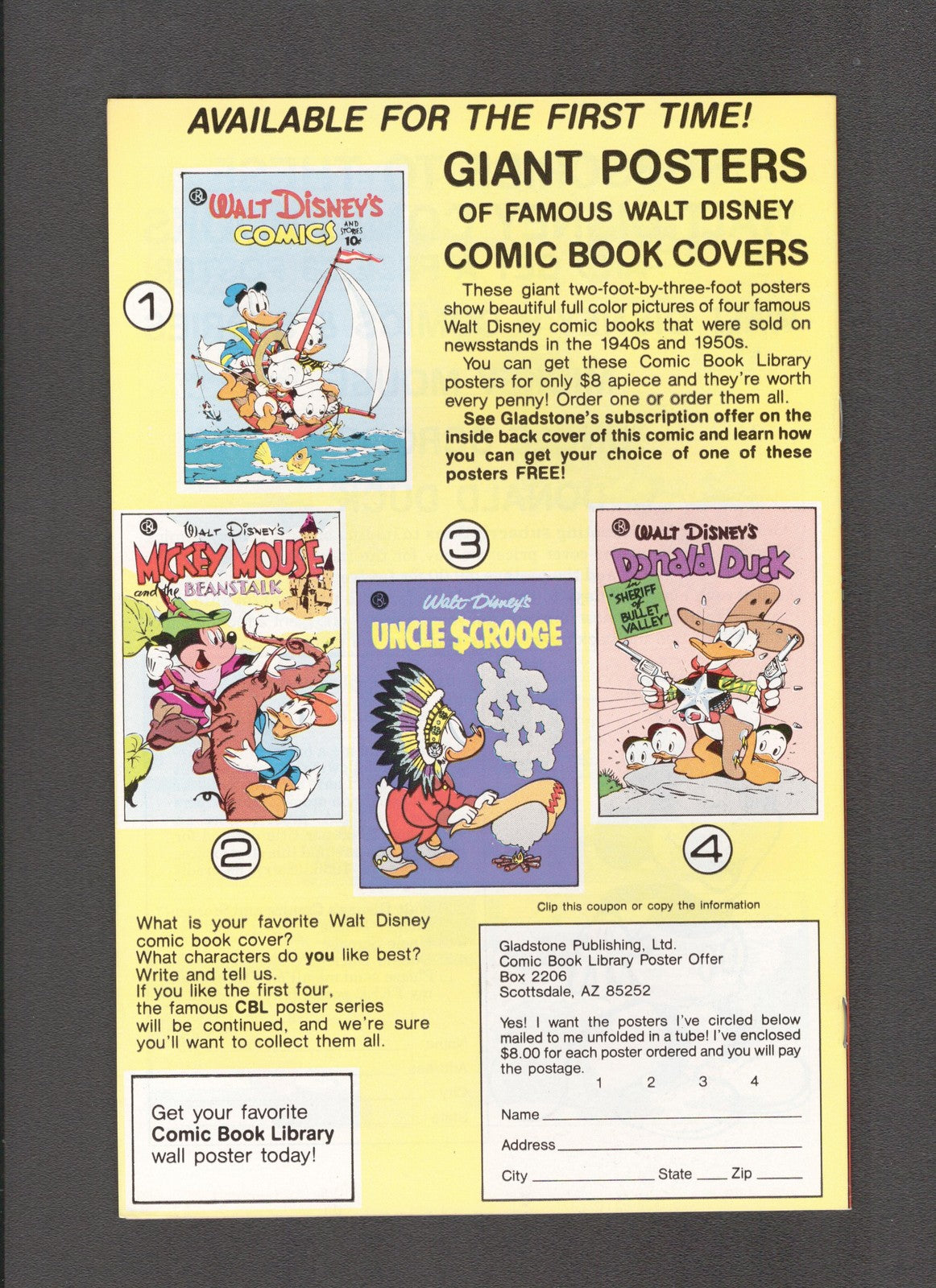 Walt Disney's Comics and Stories #513 (1986) Gladstone Comics