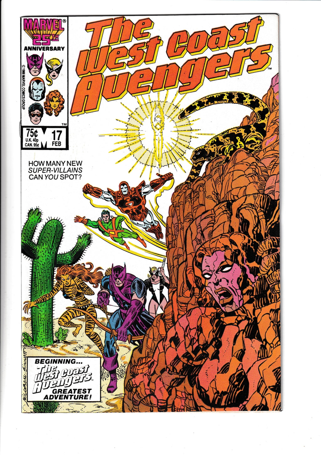 West Coast Avengers #17 (1987) 1st Appearance of Sunstroke Marvel Comics