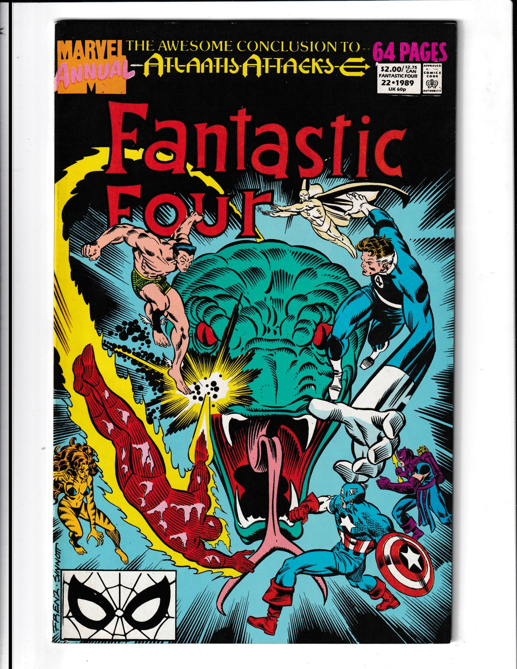 Fantastic Four Annual #22 (1989) Marvel Comics SKU:831