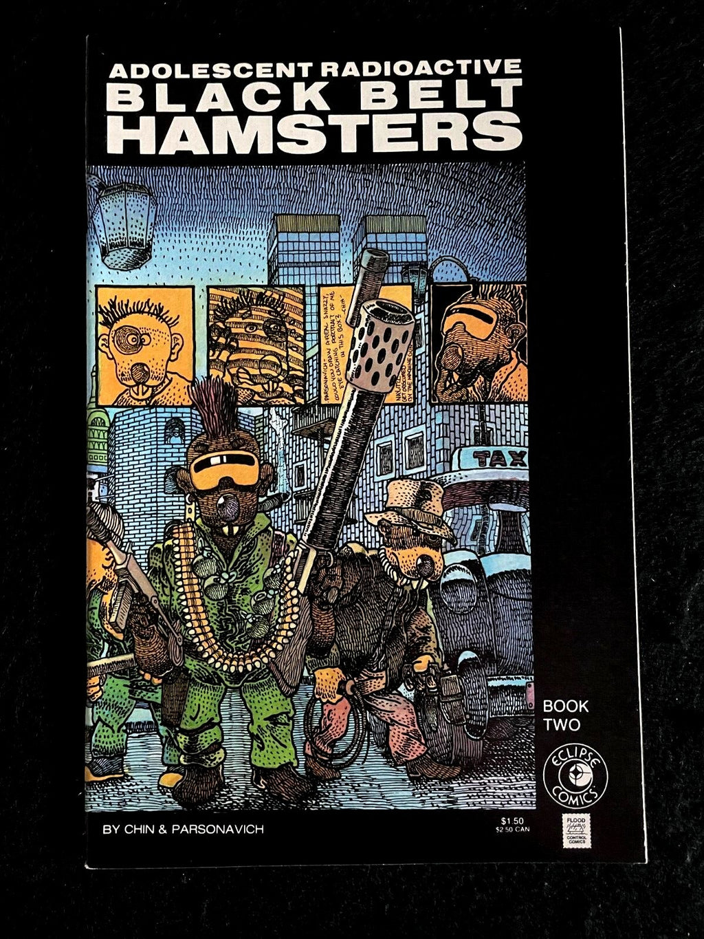 Lot of 2 - Black Belt Hamsters #1 and 2 1986 - Eclipse Comics
