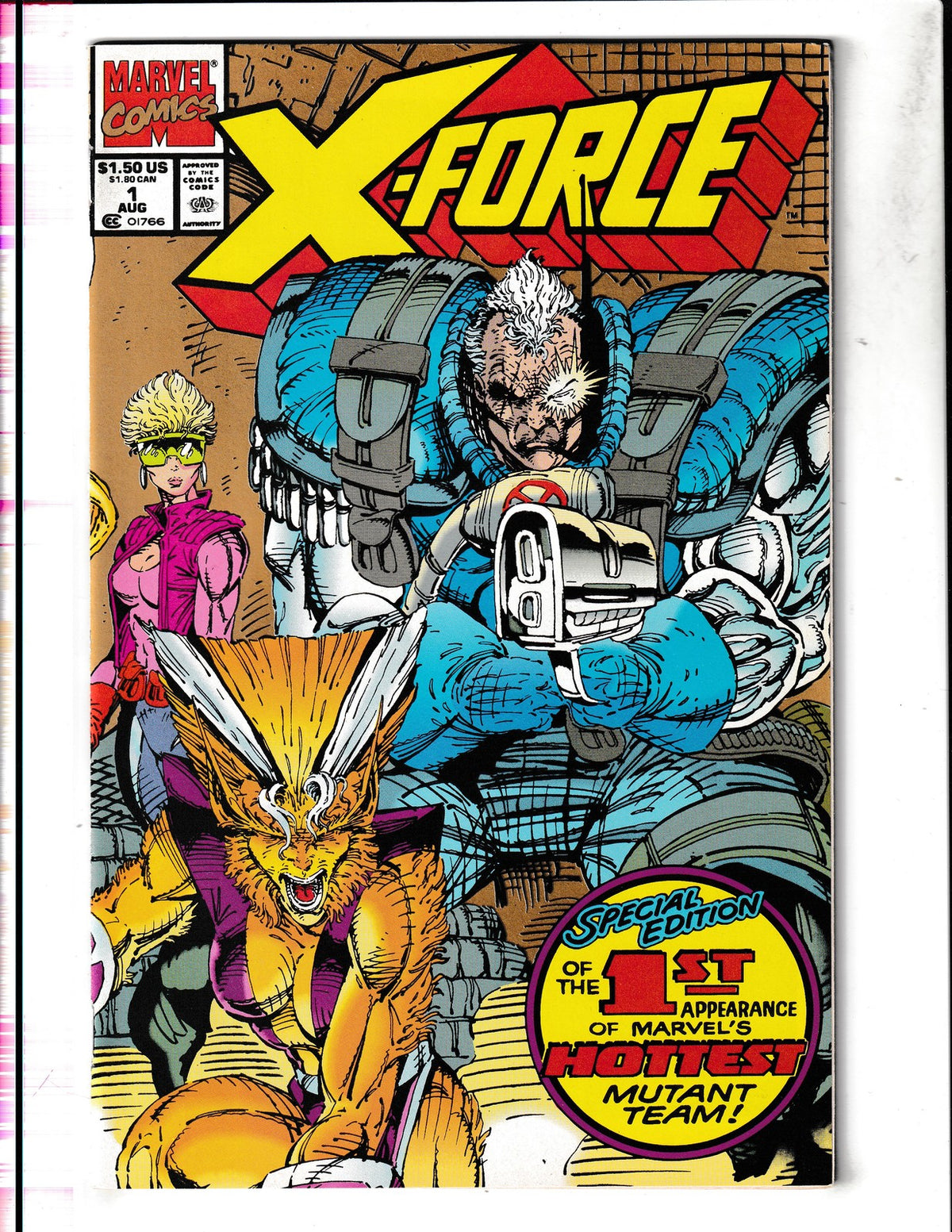 X-Force #1 (1991) 2nd Print Gold Cover Marvel Comics
