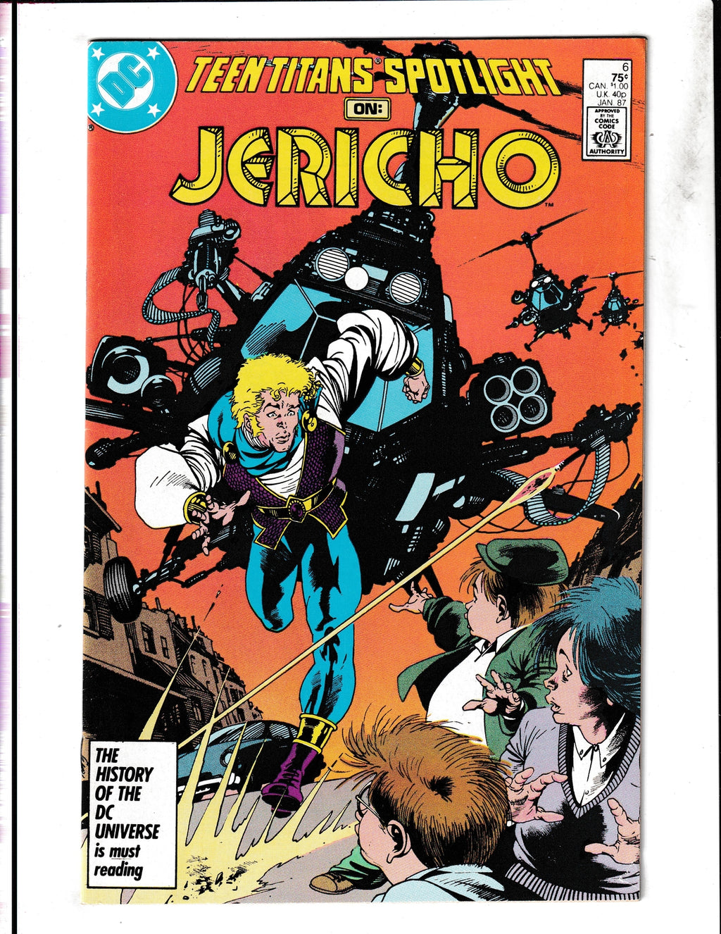 Teen Titans Spotlight #6 (1987) Jericho DC Comics