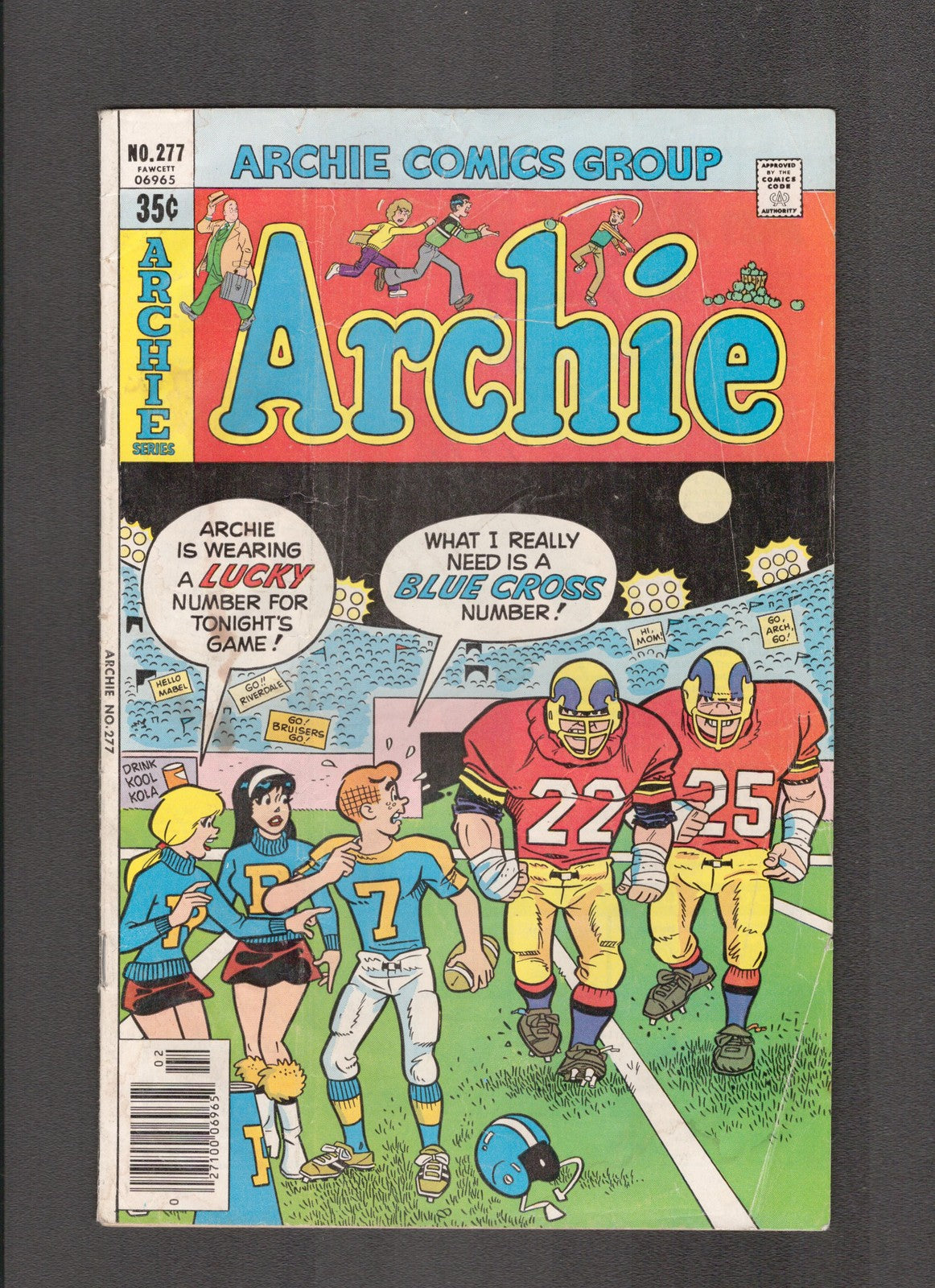 Archie Comics #277 (1978) Football Archie Comics