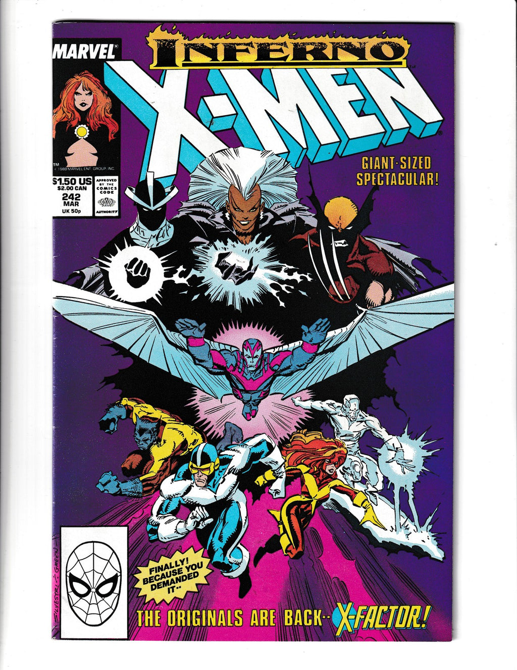 Uncanny X-Men #242 (1989) Marvel Comics