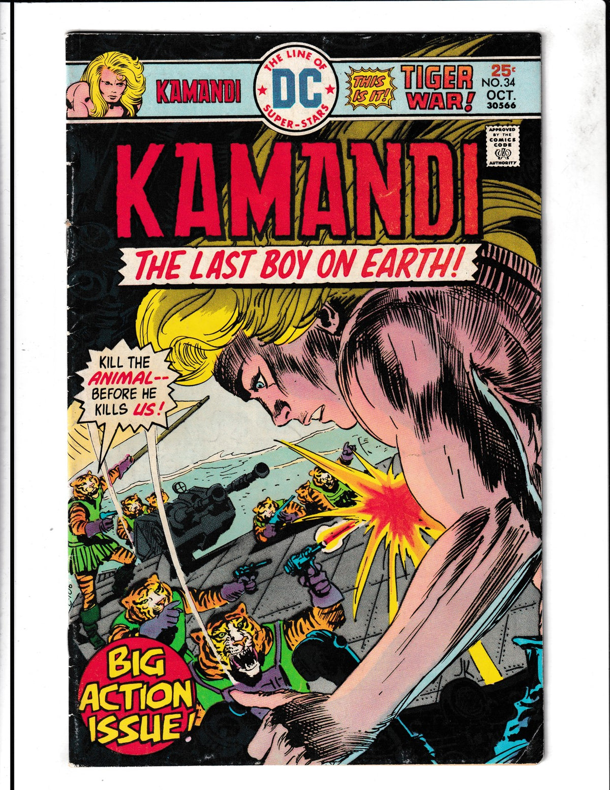 Kamandi, The Last Boy On Earth #34 (1975) DC Comics SKU:2659