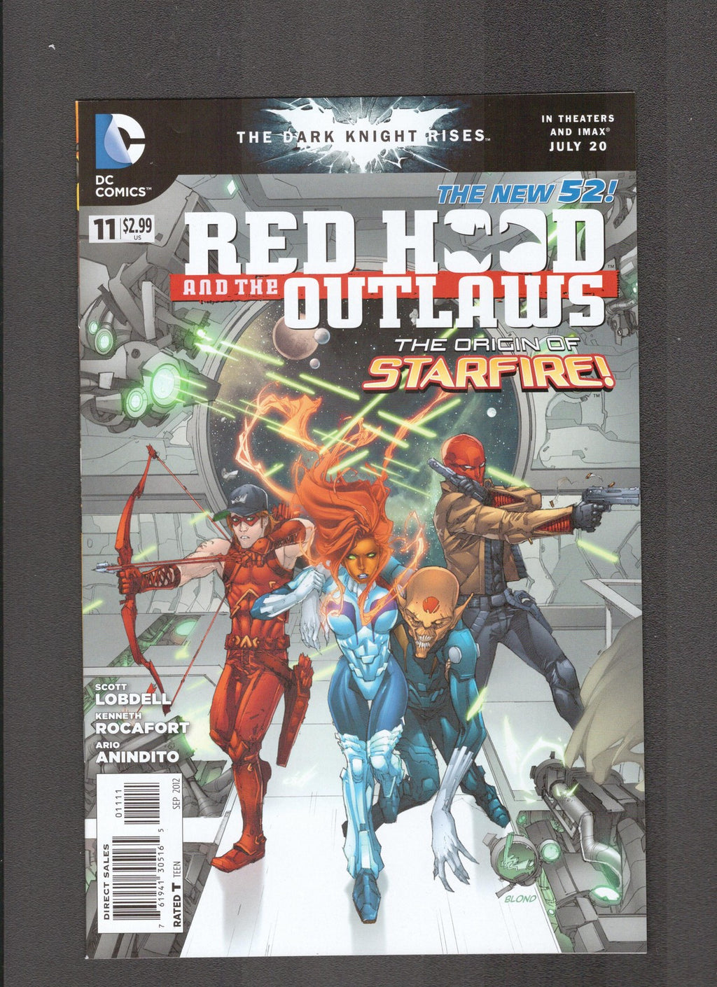 Red Hood and the Outlaws #11 (2012) Blond Cover Art DC Comics