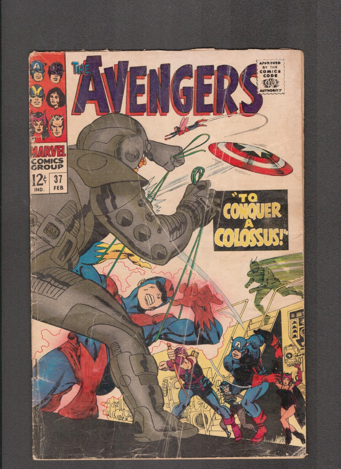 Avengers #37 (1967) Kane - Thomas - Stan Lee Marvel Comics