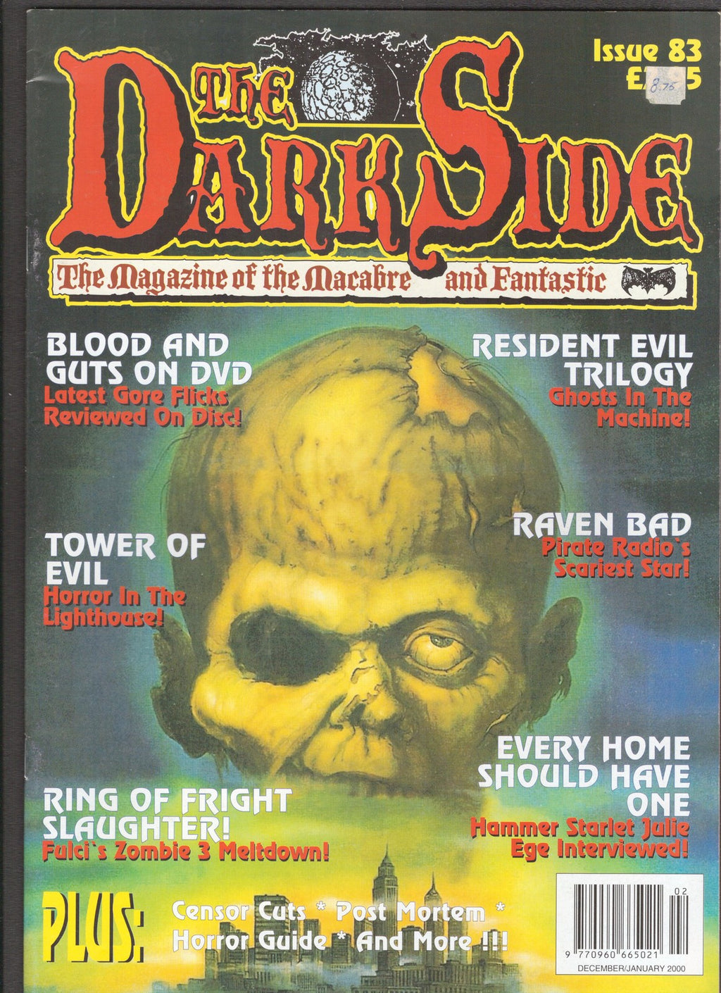 Dark Side Magazine #83 (2000) Resident Evil Maxwell Comics