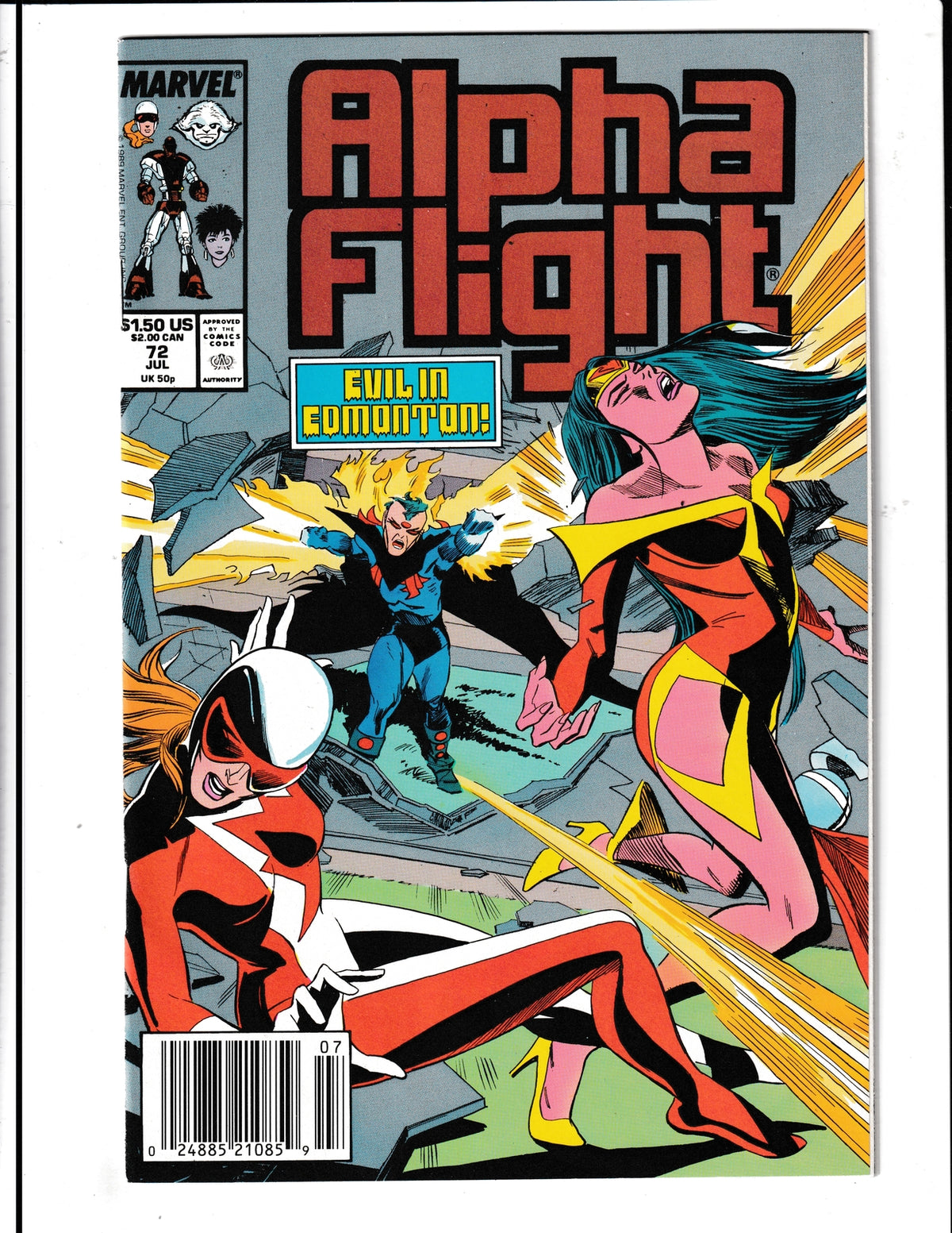 Alpha Flight #72 (1989) Marvel Comics SKU:1124
