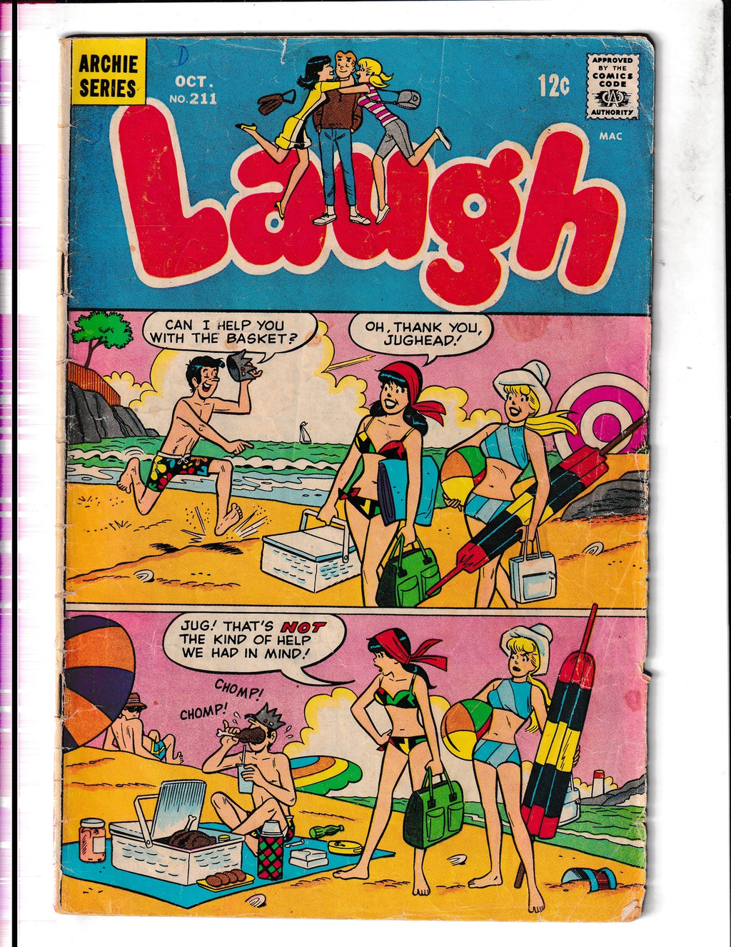 Laugh Comics #211 (1968) Archie Comics SKU:1868