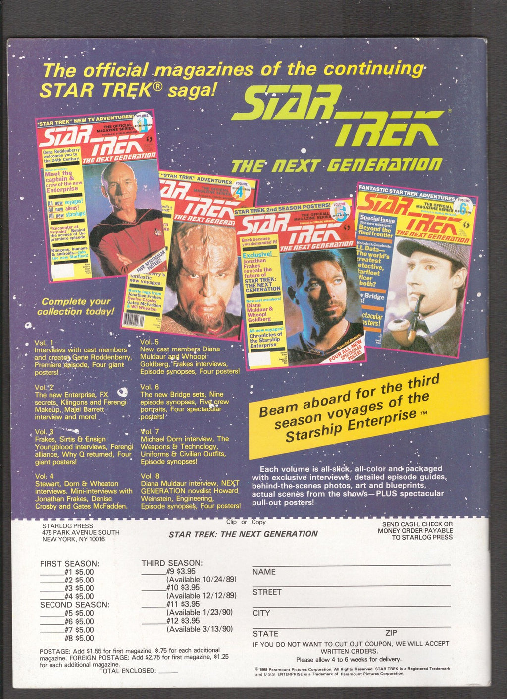 Starlog #153 (1990) Star Trek Starlog Comics