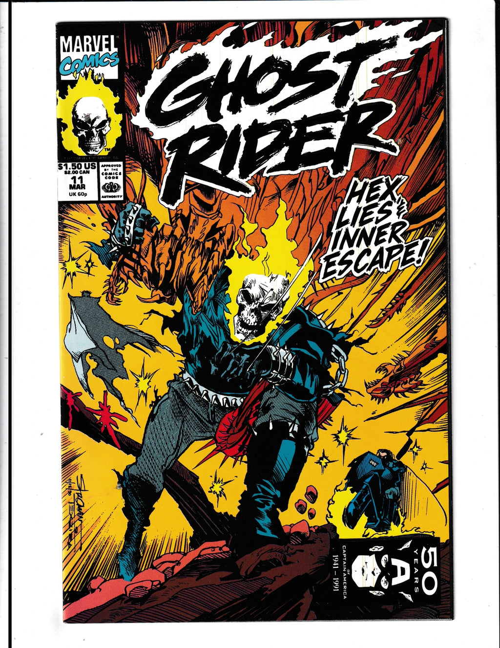 Ghost Rider #11 (1991) Higher Grade Marvel Comics