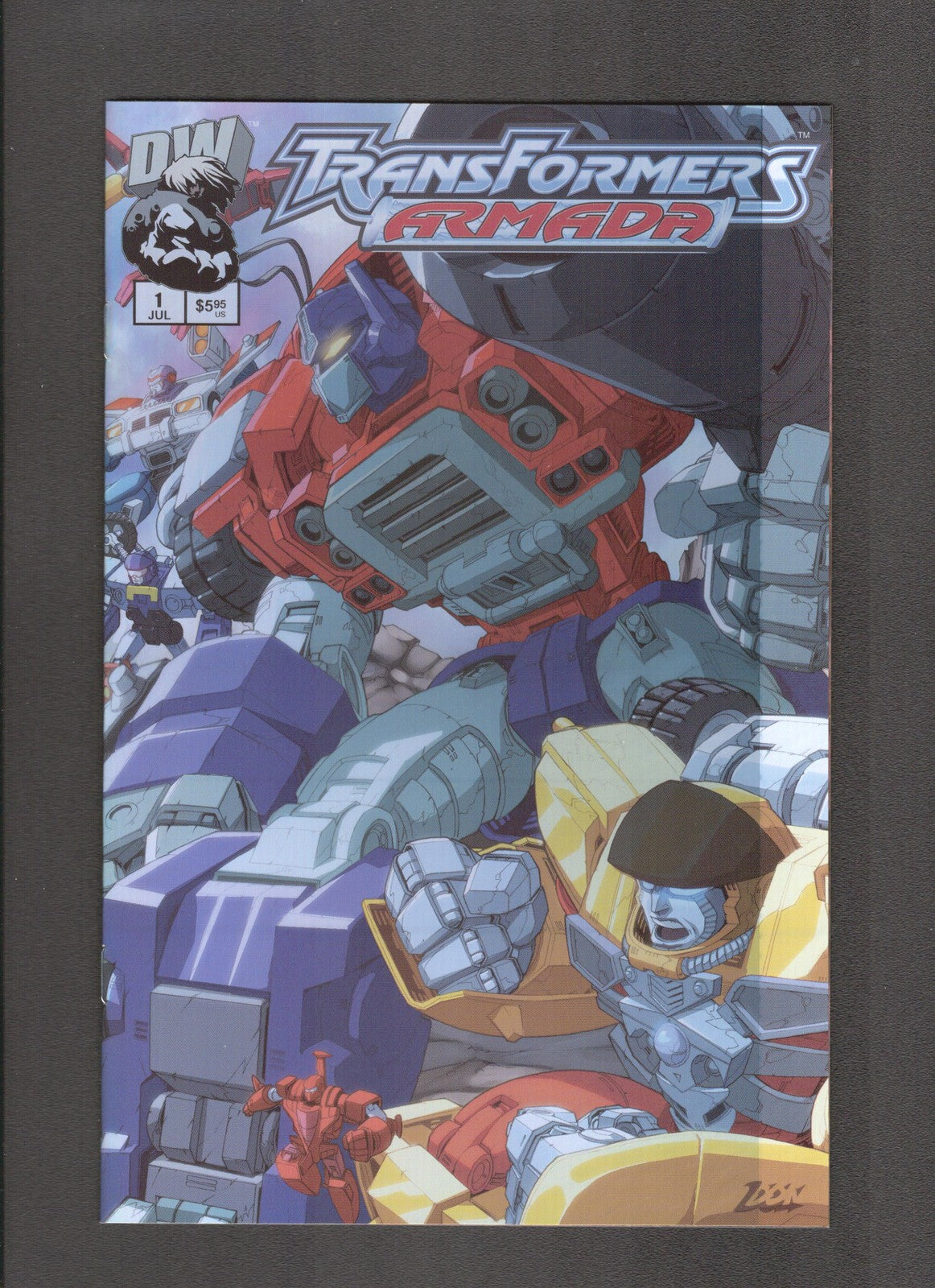 Transformers: Armada #1b (2002) Don Figueroa Holo-Chrome Dreamwave Comics