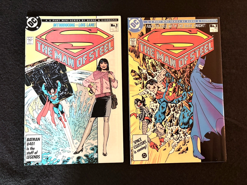 Man of Steel - Complete Set - #1-6 plus #1B Variant - John Byrne (1986) DC Comic