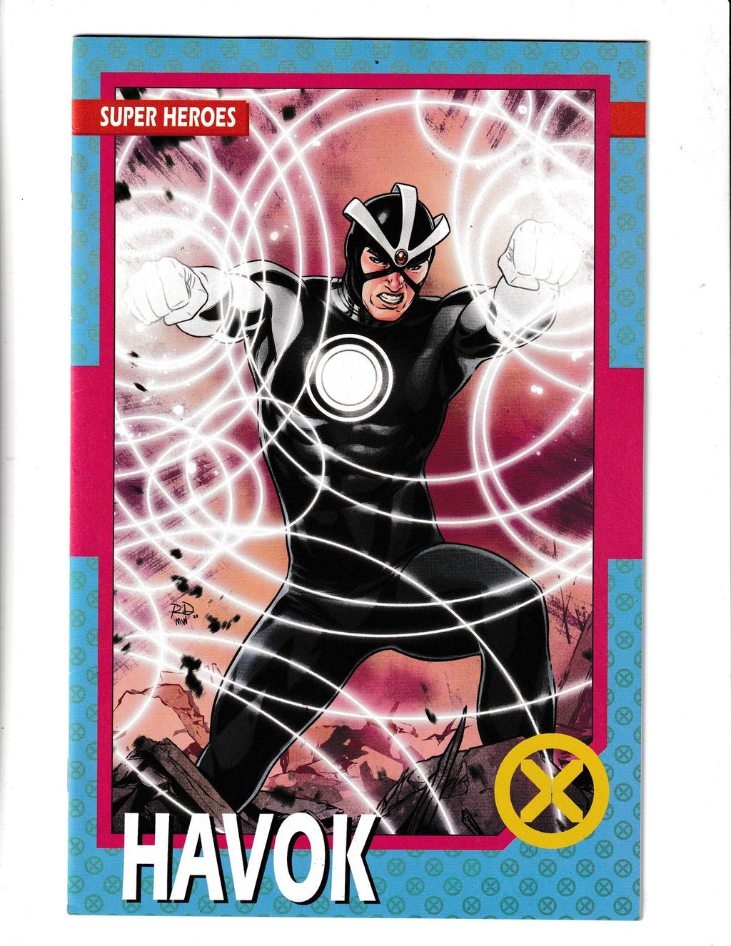X-Men #16e (2022) Havok Trading Card Cover Marvel Comics