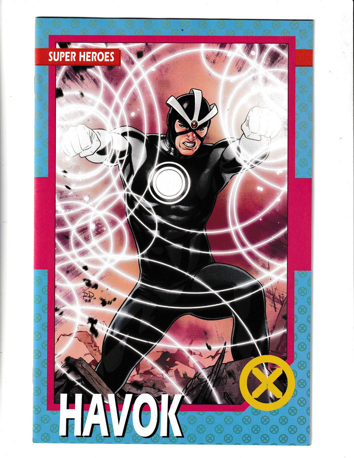 X-Men #16e (2022) Havok Trading Card Cover Marvel Comics