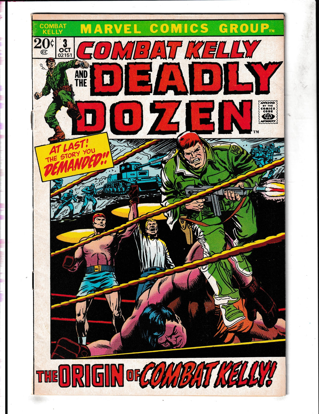 Combat Kelly #3 (1972) Origin Story Marvel Comics