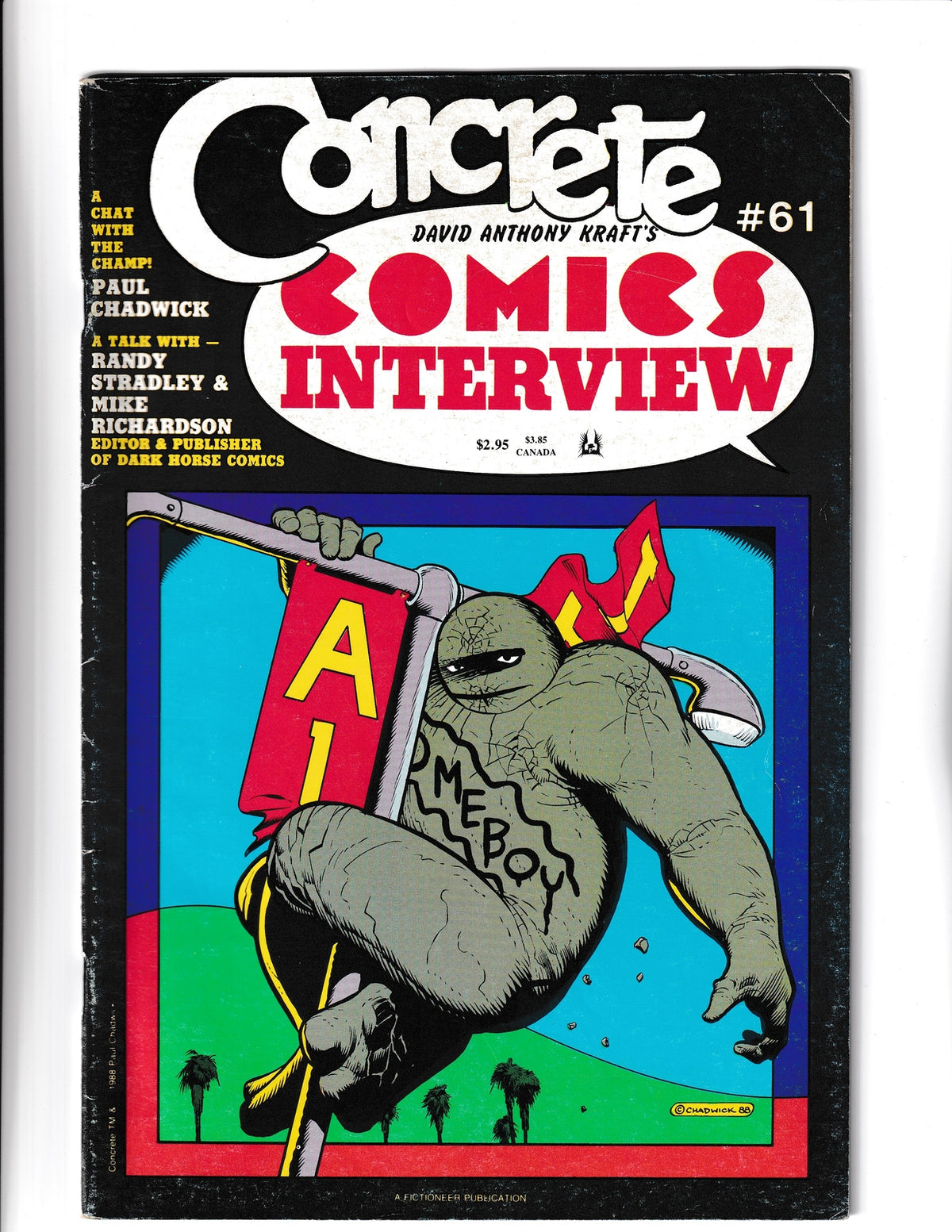 David Anthony Kraft's Comic Interview #61 (1988) Fictioneer Comics